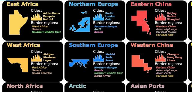 Income Region cards